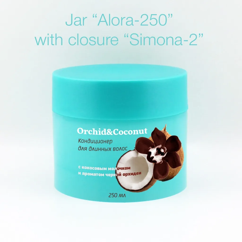 Jar "Futuris-300" with closure "Jam" for cosmetics