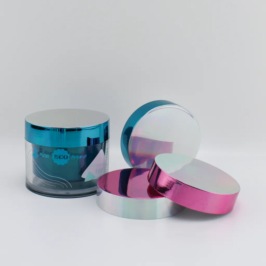 Горячая накатка фольги на банках и крышках (для косметики)