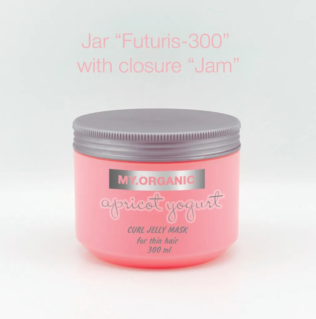 Jar "Futuris-300" with closure "Jam" for cosmetics