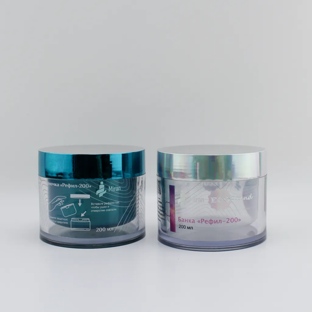 экологичная банка «Рефил-200» (200 мл) со сменными блоками и широкими возможностями декорирования